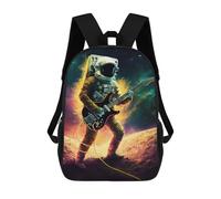 sinyumoney Astronaut Playing Guitar in Space -8 Mochilas Infantiles Escolares Impresas En 3D, Mochilas Para Niños, Mochilas De Viaje Para Niños Y Niñas, Mochilas Escolares Para Niños 17inch