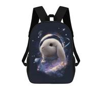 sinyumoney Astronaut Rabbit in Space Mochila Impermeable Para Ordenador Portátil Para Niños/niñas/adolescentes 17inch