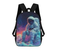 sinyumoney Astronaut Rainbow Cosmos Mochilas Impresas En 3D 17inch Mochila Escolar Infantil Para Exteriores, Mochila Informal De Día, Bolsas De Viaje Informales Para Estudiantes De Secundaria