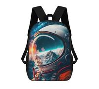sinyumoney Astronaut Reflection 12 Mochila Escolar, Bolso Resistente Para Portátil, Ideal Para Acampar, Aventuras Al Aire Libre Y Viajes Diarios 17inch