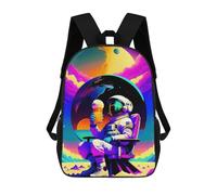 sinyumoney Astronaut Relaxing with Beer Mochila Escolar Mochilas Escolares Para Niñas Y Niños Mochila Con Bolsillo Mochila Escolar De Moda Para Niños 17inch