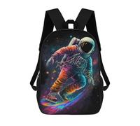 sinyumoney Astronaut Skateboarding in Space -2 Mochila Escolar Para Ordenador Portátil Para La Escuela/trabajo/viajes Para La Escuela/trabajo/viajes 17inch