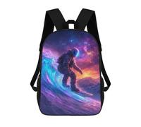 sinyumoney Astronaut Snowboarding in Space-2 Mochila Escolar Para Secundaria, Mochila Informal Para Niñas Y Adolescentes 17inch