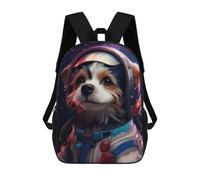 sinyumoney Astronaut Space Dog Mochila Escolar Para Niños De 17 Pulgadas, Mochila Informal De Viaje Para Niños Y Niñas, Mochila De Gran Capacidad Para El Día A Día 17inch
