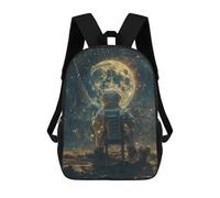 sinyumoney Astronaut Space Fishing Mochila Escolar Mochilas Escolares Para Niñas Y Niños Mochila Con Bolsillo Mochila Escolar De Moda Mochila Infantil 17inch