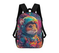sinyumoney Astronaut Space Hamster Mochila Escolar Para Niñas Mochila Impermeable Mochila Informal De Día Mochila Ligera Para Niño Y Niña Mochila Escolar 17inch