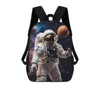 sinyumoney Astronaut Space Husky Mochila escolar ligera para aeropuerto universitario, mochila para hombres, mujeres y adolescentes, Jugar al baloncest, 17"