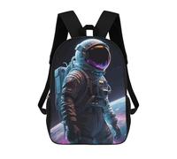 sinyumoney Astronaut Space Neon Mochila Escolar, Mochila Para Portátil, Mochila Para Camping, Aventuras Al Aire Libre Y Viajes Diarios 17inch