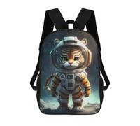 sinyumoney Astronaut Space Tiger Mochilas Escolares, De Viaje Y Universitarias Para La Escuela/trabajo/viajes 17inch