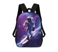 sinyumoney Astronaut Surfing Galaxy Mochilas Infantiles Impresas En 3D Para Niños, Mochilas Escolares De Moda, Mochilas De Viaje, Mochilas Escolares Para Niños De Primaria 17inch