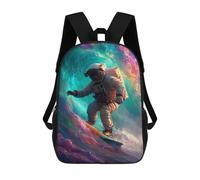 sinyumoney Astronaut Surfing in Space-5 Mochila De Viaje Resistente Al Agua, Bolsa Para Computadora Para Adolescentes, Niñas, Niños, Mujeres Y Hombres 17inch