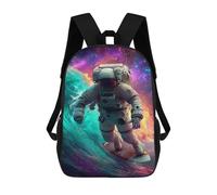 sinyumoney Astronaut Surfing in Space Mochila Escolar, De Negocios, Para Portátil, Unisex, Informal, Para Adolescentes, Chicas, Chicos, Mujeres Y Hombres 17inch
