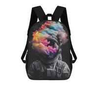sinyumoney Astronaut With Colorful Nebula Mochila Escolar, Mochila De Viaje Resistente Al Agua, Mochila Para Computadora Para Niñas, Niños Y Adolescentes 17inch