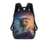 sinyumoney Astronaut with Ice Cream in Space-1 Mochila Escolar Resistente Al Agua Para Ordenador Portátil: Perfecta Para Viajes, Trabajo Y Uso Diario 17inch