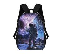 sinyumoney Astronaut with Plant Globe Mochila Escolar Para Niños, Mochila Escolar Impresa En 3D Para Estudiantes De Primaria Y Secundaria 17inch