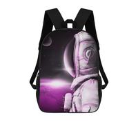 sinyumoney Astronaut with Spacesuit Mochila Impresa En 3D Para Niños, Mochila Escolar, Mochilas De Viaje Para Niños, Bolsas De Libros De Alta Capacidad, Mochila Infantil 17inch