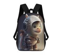 sinyumoney Astronauta Space Lion Mochila Escolar Impreso 3D Para Niños, Mochila De Viaje, Bolsa De Librería Para Niños, Estudiantes de Primaria, Astronauta Space Horse Pony, 17"