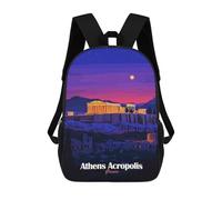 sinyumoney Athens Acropolis Night Mochilas Informales Para Niños, Mochila Escolar Para Adolescentes, Niñas Y Niños, Mochilas Para Libros 17inch