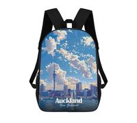 sinyumoney Auckland New Zealand Cityscape Art Mochilas Impresas En 3D Para Niños, Mochila Escolar, Mochila Informal Para Exteriores, Mochila Informal De Moda Para Niños, Lindas Bolsas De Viaje 17inch