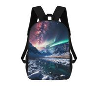 sinyumoney Aurora Borealis Mochila Escolar/de Trabajo/para Portátil Para Hombres, Mujeres Y Adolescentes 17inch