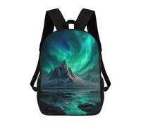 sinyumoney Aurora Borealis Mountain Landscape Mochila Escolar Para Ordenador Portátil Para La Escuela/trabajo/viajes: Perfecta Para Viajes, Trabajo Y Uso Diario 17inch
