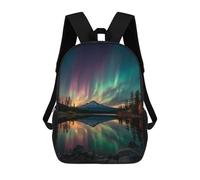 sinyumoney Aurora Borealis Reflections Mochila Escolar Resistente Al Agua Para Ordenador Portátil: Perfecta Para Viajes, Trabajo Y Uso Diario 17inch