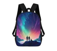 sinyumoney Aurora Galaxy Night Couple Mochila Escolar Impresa En 3D Para Niños Y Niñas, Mochila Escolar, Mochila De Viaje Para Niños 17inch