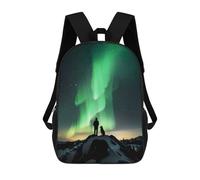 sinyumoney Aurora Night With My Dog Mochila Escolar Para Niños, Mochila Escolar Impresa En 3D Para Estudiantes De Primaria Y Secundaria 17inch