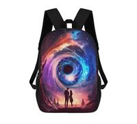 Sinyumoney Aurora Sunset Mountain Mochila Escolar Impermeable Bolsa De Viaje Para Ordenador Portátil Para Niñas Niños Y Adolescentes, Galactic Bond Fantasy, 17"