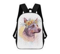 sinyumoney Australian Cattle Dog Art Mochila Escolar Resistente Al Agua, Mochila De Viaje, Bolsa Para Computadora Para Hombres, Mujeres Y Adolescentes 17inch