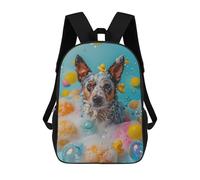 sinyumoney Australian Cattle Dog Mochila Escolar Informal Para El Día A Día, Para La Escuela, El Trabajo Y Los Viajes Para Niñas Y Adolescentes 17inch