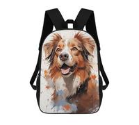 sinyumoney Australian Shepherd 2 Mochila Infantil De Moda Divertida Mochila Escolar Para Niños Y Adolescentes Con Impresión 3D Para Niños 17inch