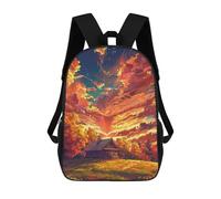 sinyumoney Autumn Cabin in Field-2 Mochila Escolar, Bolso De Negocios, Bolso Para Portátil Duradero Para Campus, Actividades Al Aire Libre, Viajes Y Deportes 17inch