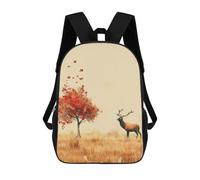 sinyumoney Autumn Deer And Tree Mochila Escolar Impresa En 3D Mochila Escolar De Moda Para Niños Mochilas Para Niños Estudiantes De Secundaria 17inch