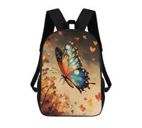 sinyumoney Autumn Forest Butterfly Mochila Escolar Mochila Para Niños Impresa En 3D Mochilas Infantiles Para Niños Y Niñas Mochilas Escolares Mochilas De Viaje Para Niños 17inch