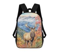 sinyumoney Autumn Forest Elk Scene Mochila Escolar, Mochila Informal, Mochila De Día, Mochila Escolar, Mochila De Trabajo, Mochila De Viaje Para Adolescentes, Niñas, Niños, Mujeres Y Hombres 17inch