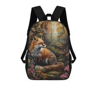 sinyumoney Autumn Fox in Forest-1 Mochila Escolar Grande Resistente Al Agua Para Portátil Para Niñas Y Adolescentes 17inch