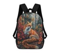 sinyumoney Autumn Fox in Forest-2 Mochila Escolar Grande Resistente Al Agua Para Portátil Para Adolescentes, Niñas, Niños, Mujeres Y Hombres 17inch
