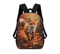 sinyumoney Autumn Fox Painting Artwork Mochila Escolar, Bolso De Negocios, Bolso Para Portátil Duradero Para Campus, Actividades Al Aire Libre, Viajes Y Deportes 17inch