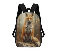 sinyumoney Autumn Fox Portrait-6 Mochila Escolar Para Secundaria Y Preparatoria. Mochila Informal Para Adolescentes, Chicas, Chicos, Mujeres Y Hombres. 17inch