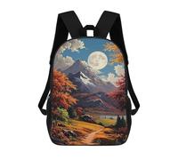 sinyumoney Autumn Moonlit Mountain Landscape Mochila Escolar Ligera Para Aeropuerto Y Universidad Para Estudiantes. Mochila Para La Escuela/trabajo/viajes 17inch