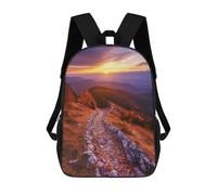 sinyumoney Autumn Mountain Path Mochilas De 17 Pulgadas Para Niños, Mochilas Escolares Impresas En 3D Para Estudiantes De Primaria Y Secundaria, Para Niños Y Niñas.