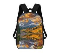 sinyumoney Autumn Mountain Reflections Mochila Escolar Infantil De 17 Pulgadas Con Estampado 3D, Mochila Moderna Para Niños, Mochilas De Viaje, Bolsas Para Libros, Mochila Escolar Infantil