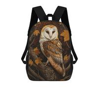 sinyumoney Autumn Owl Mochila Escolar, Mochila Infantil Para Niños Y Adolescentes, Regalos, Mochilas De Día Con Impresión 3D, Mochila Escolar, Mochila Para Libros 17inch