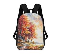 sinyumoney Autumn Radiance Mochila Escolar Infantil De 17 Pulgadas, Mochila Escolar Impresa En 3D Para Niños De Primaria Y Secundaria