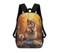 sinyumoney Autumn Squirrel with Nut Mochilas Infantiles Escolares Impresas En 3D, Mochilas Para Niños, Mochilas De Viaje Para Niños Y Niñas, Mochilas Escolares Para Niños 17inch