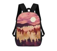 sinyumoney Autumn Sunset Mochilas De 17 Pulgadas Para Niños, Mochilas Escolares Impresas En 3D Para Estudiantes De Primaria Y Secundaria, Para Niños Y Niñas.