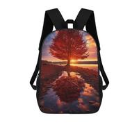 sinyumoney Autumn Sunset Reflections Mochila Grande, Ligera E Informal Para El Campus, Actividades Al Aire Libre, Viajes Y Deportes 17inch