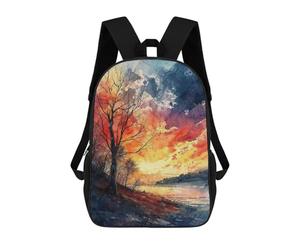 sinyumoney Autumn Vista Mochilas Para Niños Mochila Escolar Mochila Escolar Impresa En 3D Mochilas Escolares De Moda Para Niños De Primaria Y Secundaria 17inch