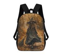 sinyumoney Autumn Witch in Forest Mochila Escolar Resistente Al Agua Para Ordenador Portátil Para La Escuela/trabajo/viajes 17inch